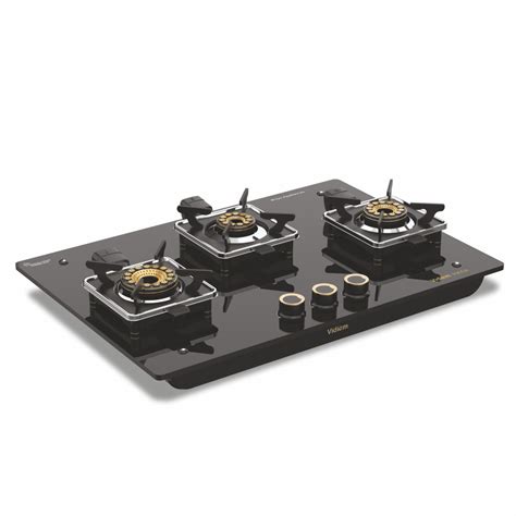 vidiem gas stove 3 burner glass top
